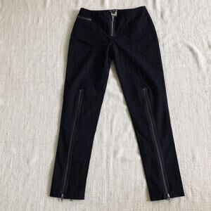 Bebe Black Zip Hem Dress Pants Size 8